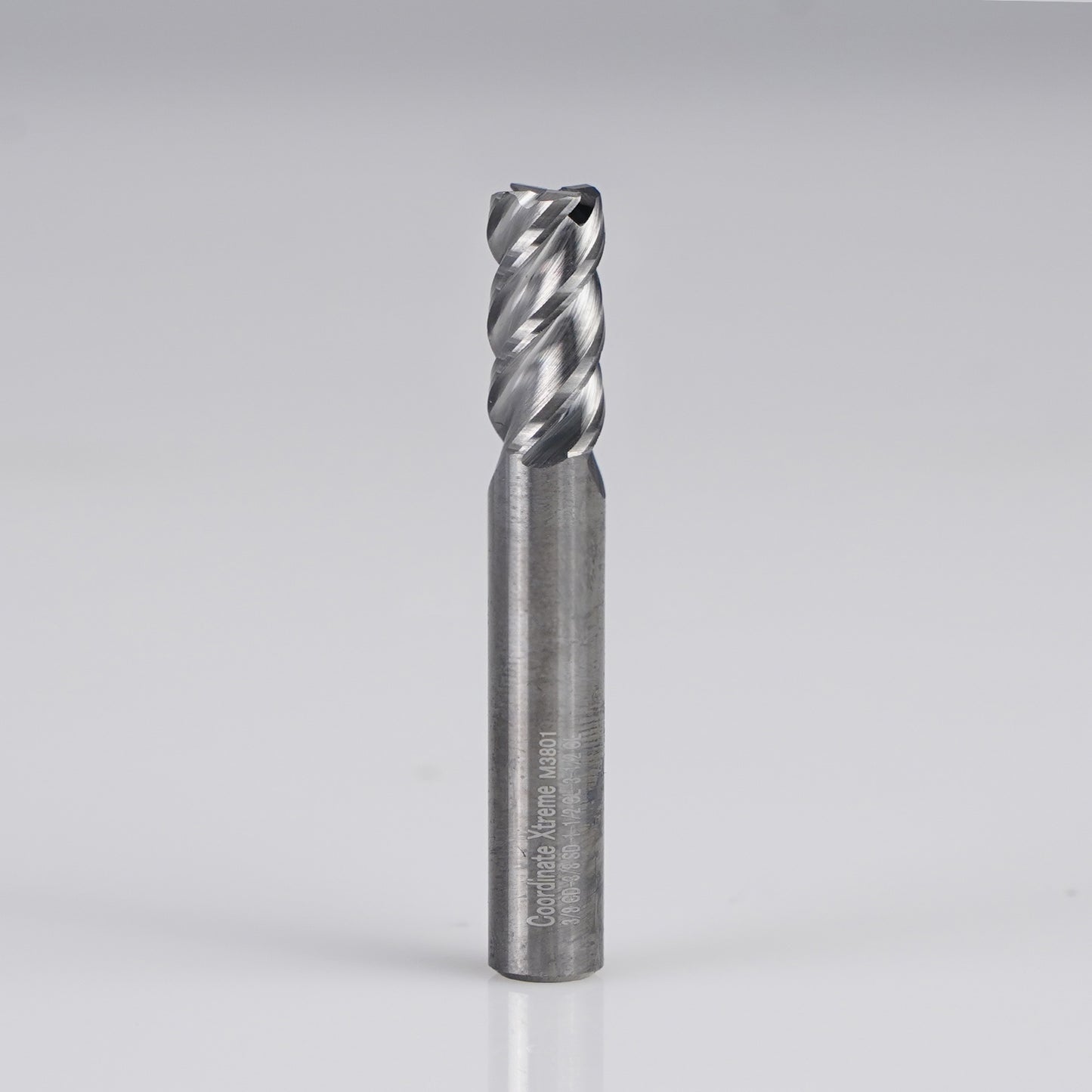 Coordinate Xtreme 4 Flutes Upcut End Mill 3/8CD - 3/8SD - 1-1/2OL - 1/2 CL