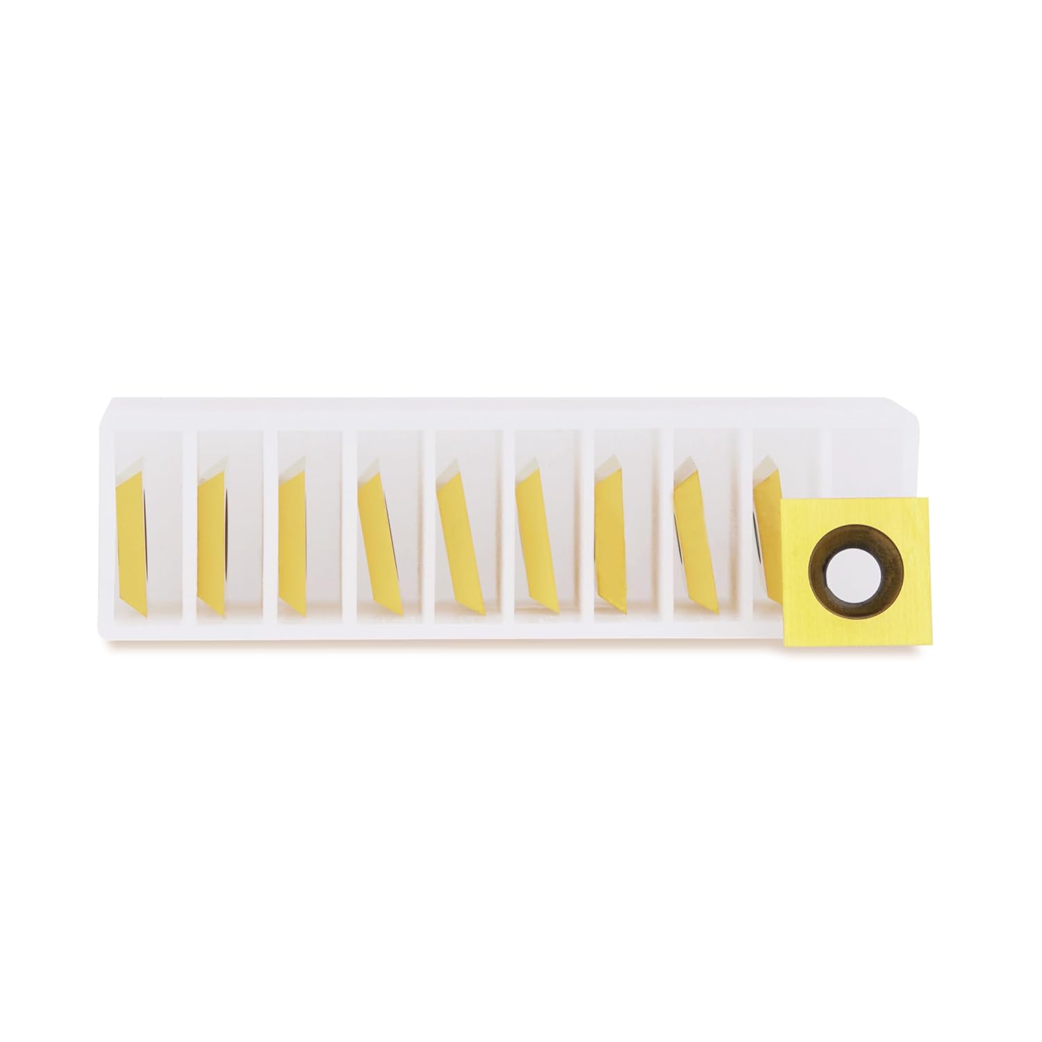 ZahyoX 12mm Coated Tungsten Carbide Inserts Replacement for CNC Spoilboard Surfacing Router Bit (12mm x 12mm, 2.2mm), 30 Degree Cutting Angle (10PCS) - Zahyox