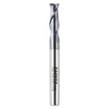 M1402 Solid Carbide Upcut End Mill - 2 Flutes - 1/4 Dia - 1/4 Shank - 3/4 LOC - 2-1/2 OAL