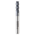 M1404 Solid Carbide Upcut End Mill - 4 Flutes - 1/4 Dia - 1/4 Shank - 3/4 LOC - 2-1/2 OAL
