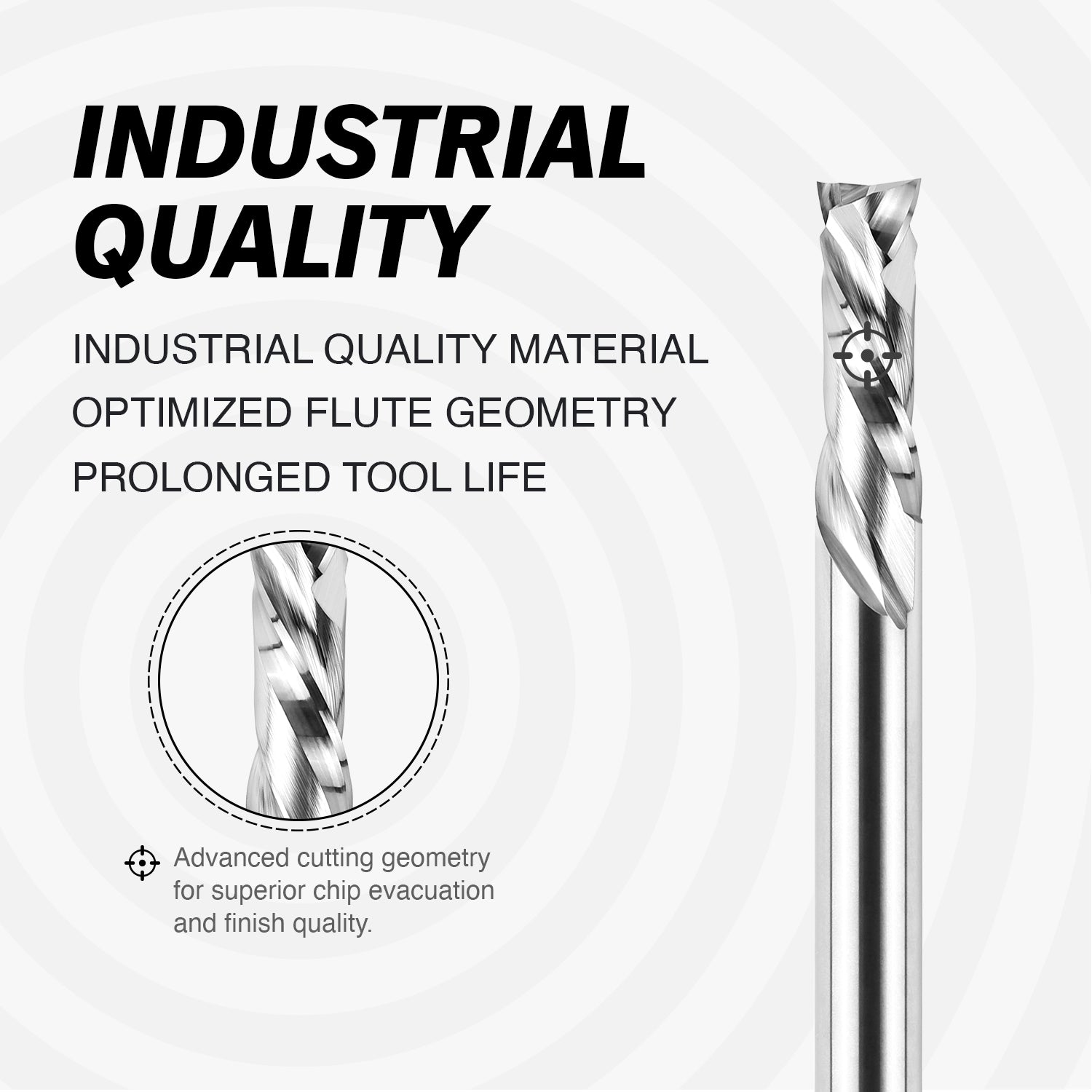S0803 Solid Carbide Metric Compression Spiral Router Bit - 2 Flutes - 8mm SD - 8mm CD - 25mm CL - 76mm OL - 1/4 UCL - Zahyox