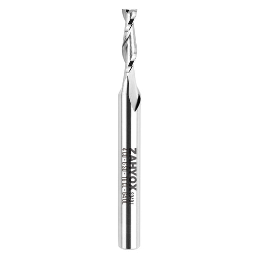 S0401 Solid Carbide Metric Upcut Spiral Router Bit - 2 Flutes - 6mm SD - 4mm CD - 16mm CL - 64mm OL - Zahyox