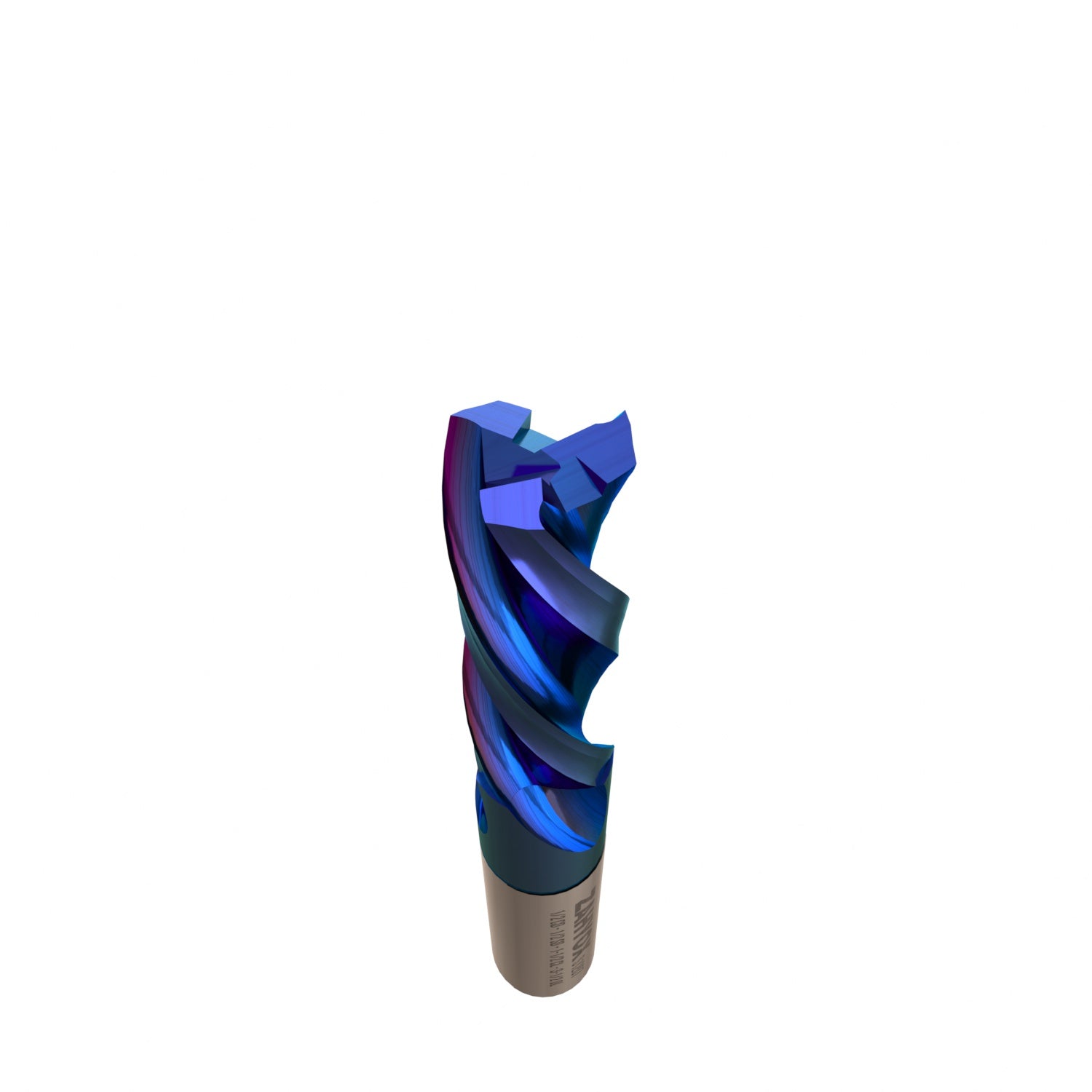 1/2" Shank Downcut nACo Coated CNC Spiral Router Bit- 3 Flutes - 1/2" CD - 1-1/2" CL - 3-1/2" OL - S1207 - Zahyox