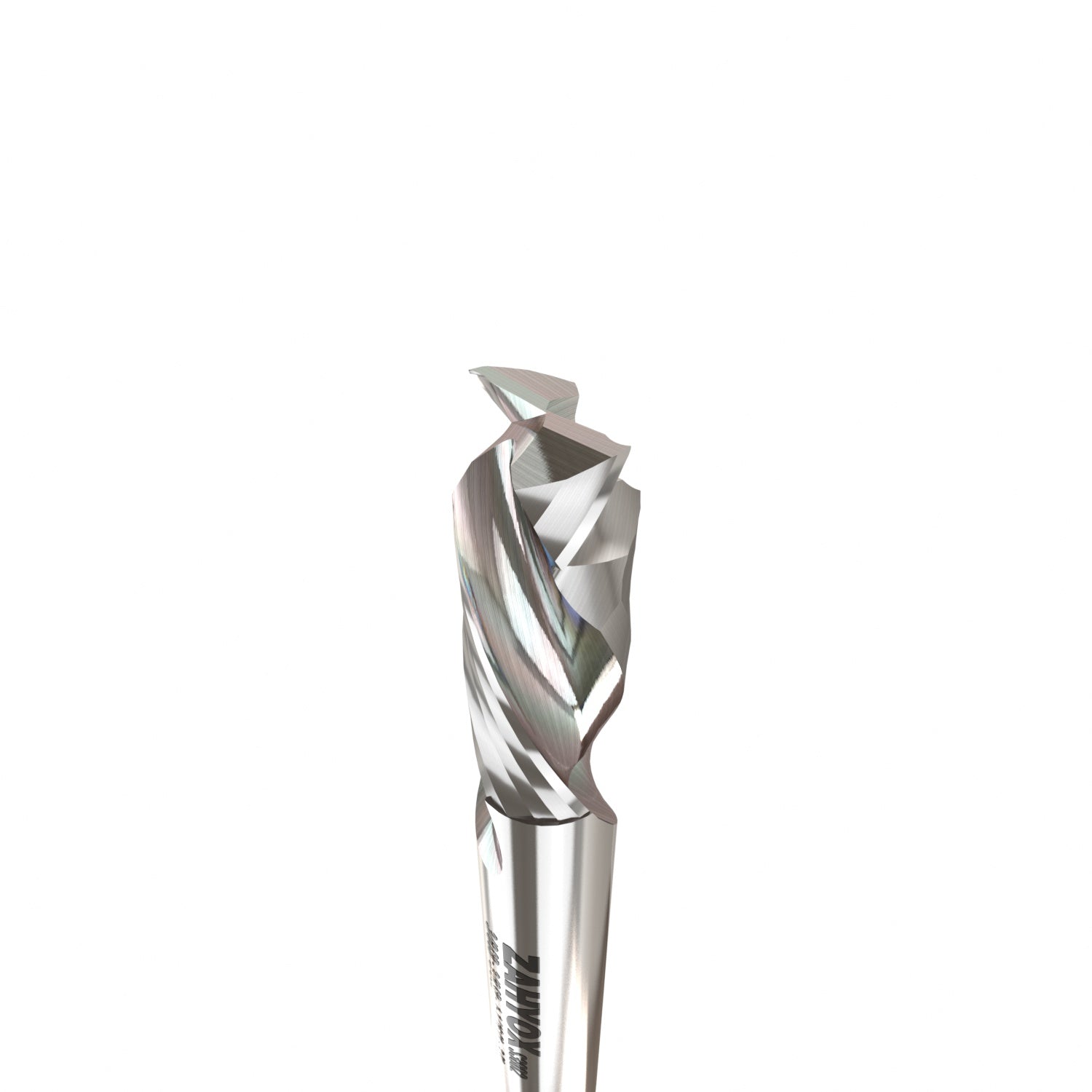 3/8" Shank Solid Carbide Compression CNC Spiral Router Bit - 2 Flutes - 3/8" Cutting Dia - 1-1/16" LOC - 3" OAL - S3802 - Zahyox