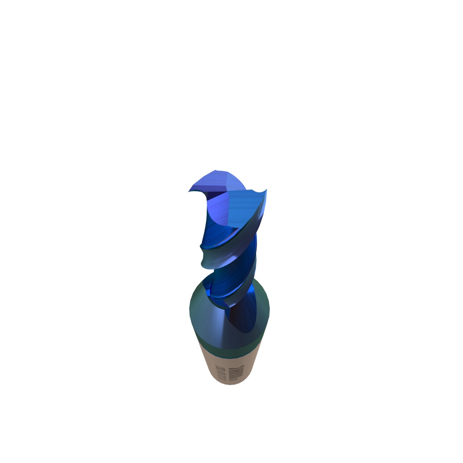 S1801 Solid Carbide nACo Coated Upcut Spiral Router Bit - 2 Flutes -  1/4 SD - 1/8 CD - 1/2 CL - 2 OL - Zahyox