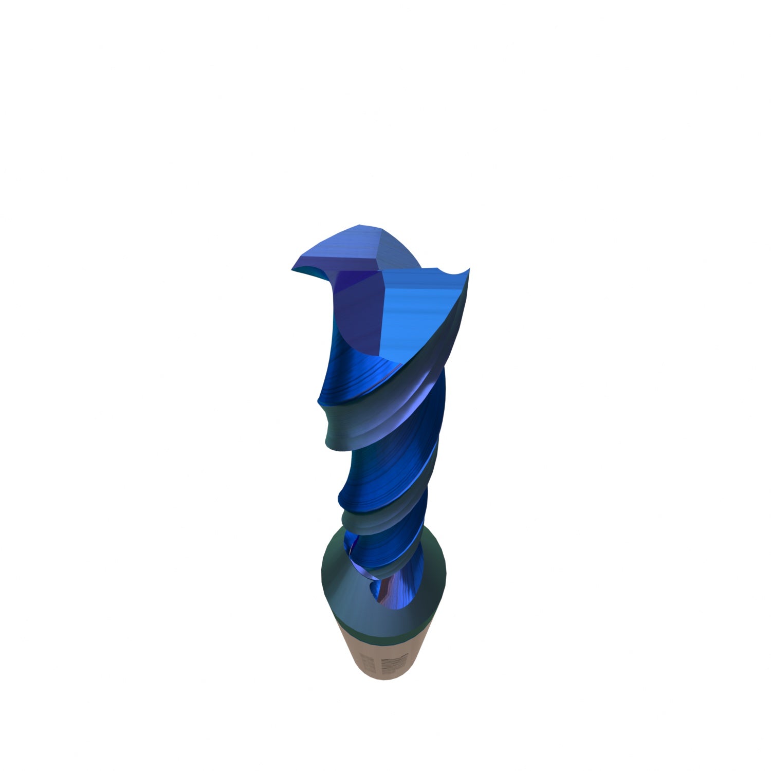 S1803 Solid Carbide nACo Coated Upcut Spiral Router Bit - 2 Flutes - 1/4 SD - 1/8 CD - 7/8 CL - 2-1/2 OL - Zahyox