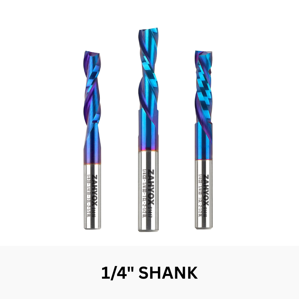 1/4" Spiral Router Bits