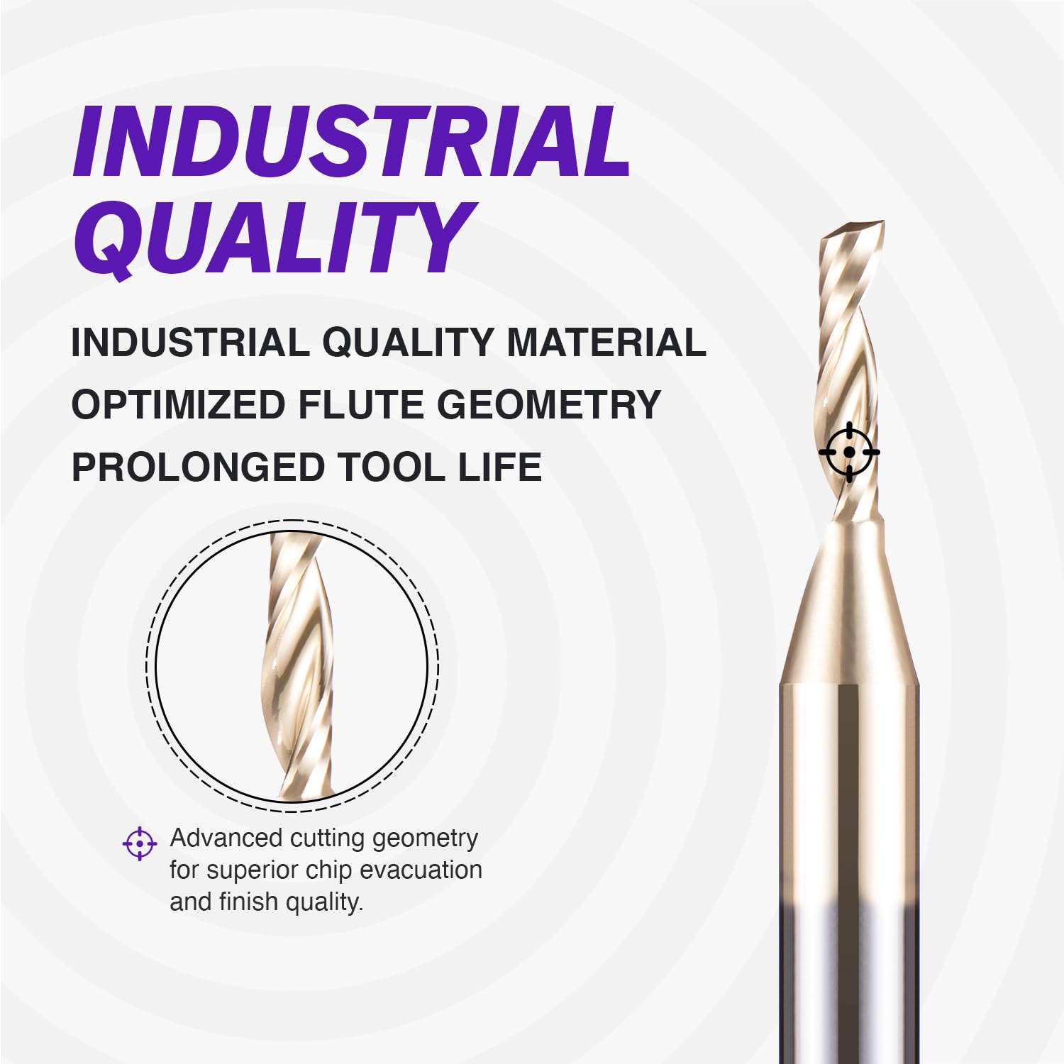ZahyoX O Flute Upcut Spiral Router Bit 1/4
