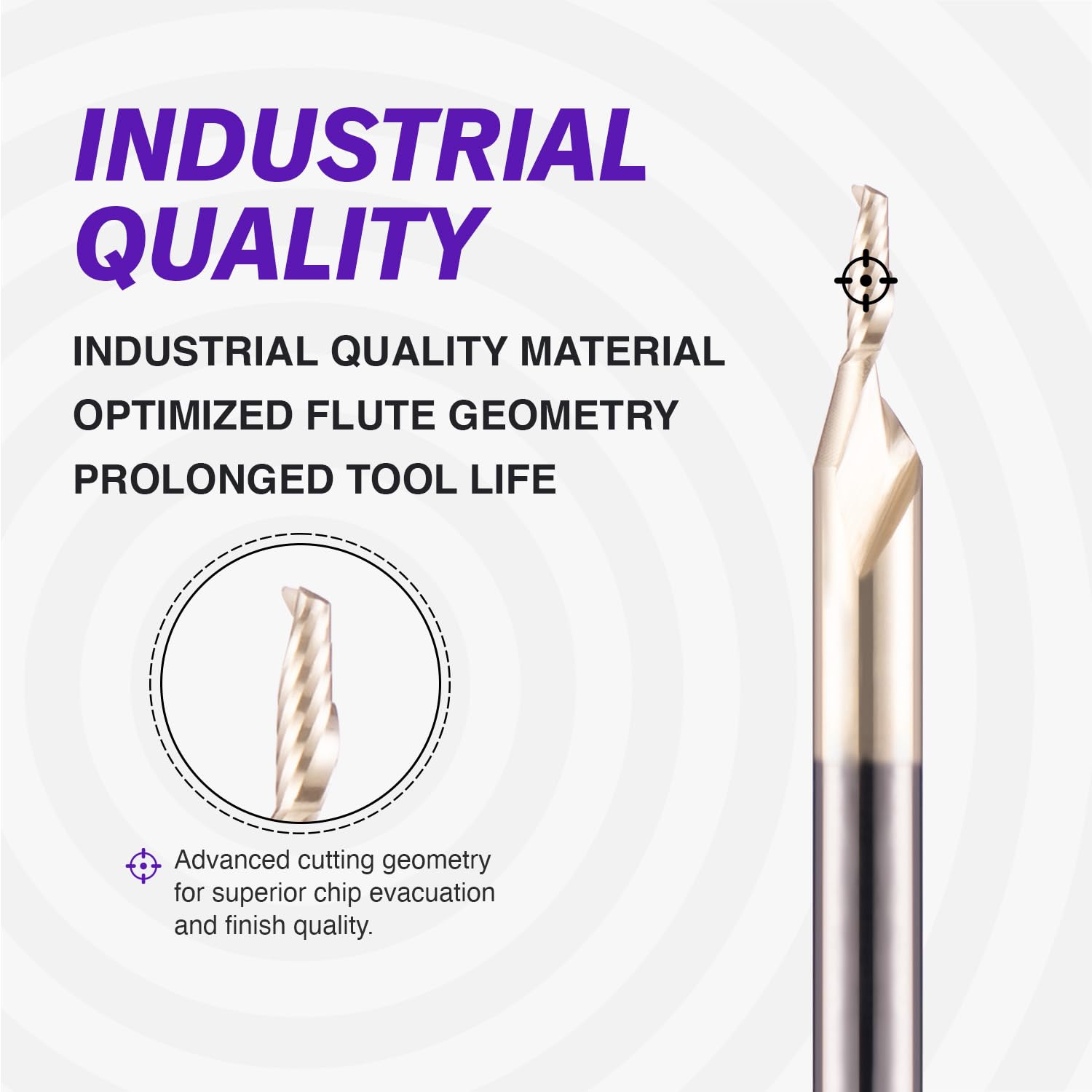 ZahyoX O Flute Upcut Spiral Router Bit 1/8" Shank, 1/16" Cutting Dia, 3/16" Cutting Length, 1-1/2" OVL, Single Flute CNC Bit for Engraving Acrylic, ABS, Plastics (Copy) - Zahyox