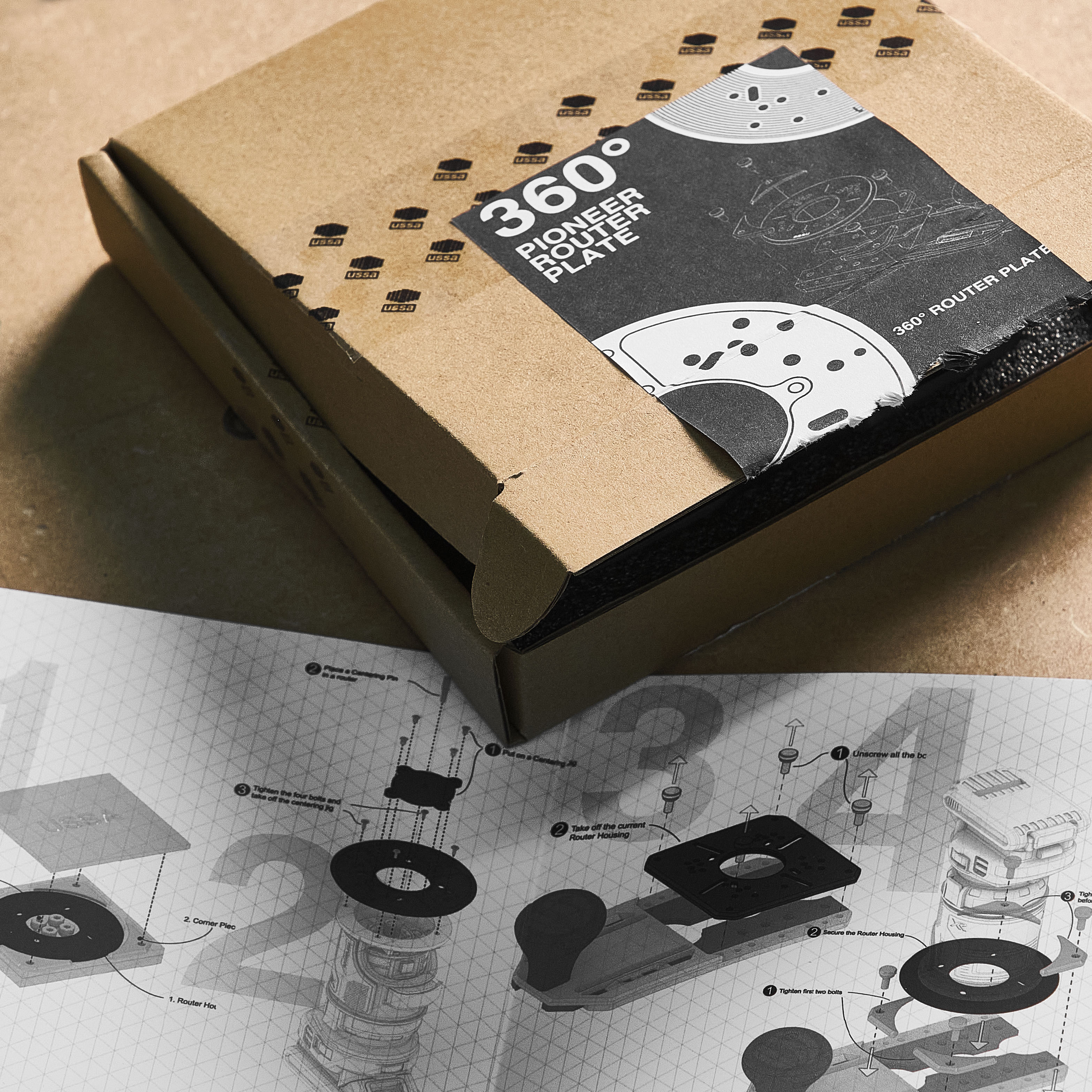 360 Degrees Pioneer Router Plate || Physical Products - Zahyox