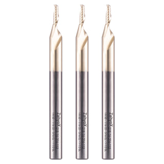 ZahyoX O Flute Upcut Spiral Router Bit 1/8" Shank, 1/16" Cutting Dia, 3/16" Cutting Length, 1-1/2" OVL, Single Flute CNC Bit for Engraving Acrylic, ABS, Plastics (Copy)