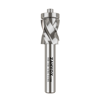 F1206 Compression Spiral Flush Trim Bit with Bottom Bearing - 1/2 SD - 7/8 CD - 1-3/16 CL - 3-11/16 OL