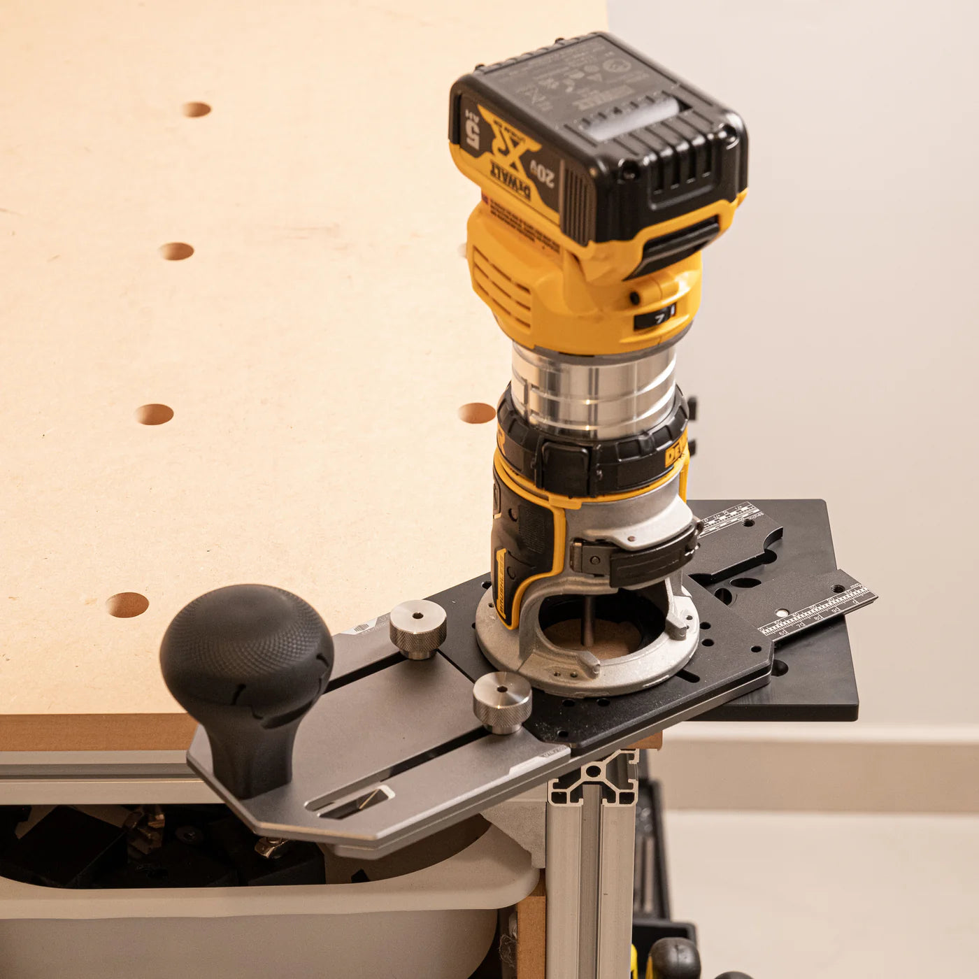 10-in-1 Trim Router Jig for Circle Cutting, Edge Guide, Mortise/Rabbet & Trimming | Multi-Function Router Base - Zahyox