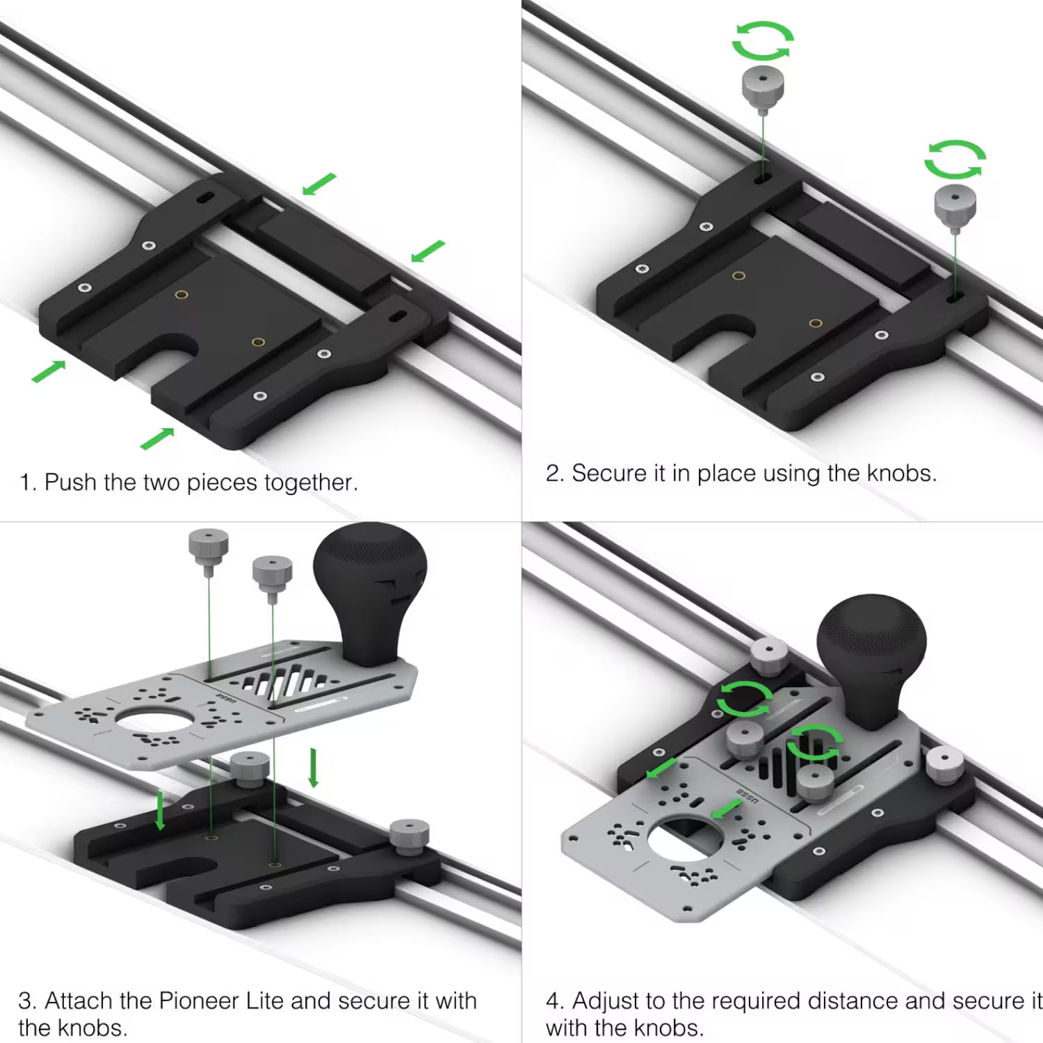 Router Guide Rail Adapter | Zero Tolerance Rail Guide - Zahyox