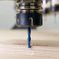 S1416 Solid Carbide nACo Coated Upcut Spiral Router Bit - 2Flutes - 1/4 SD - 1/4 CD - 1 CL - 2-1/2 OL