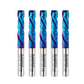 S3805 (5pack) 3/8" Shank Solid Carbide Compression nACo Coated CNC Spiral Router Bit - 2 Flutes - 3/8" Cutting Dia - 1-5/8" LOC - 3-1/2" OAL - Zahyox