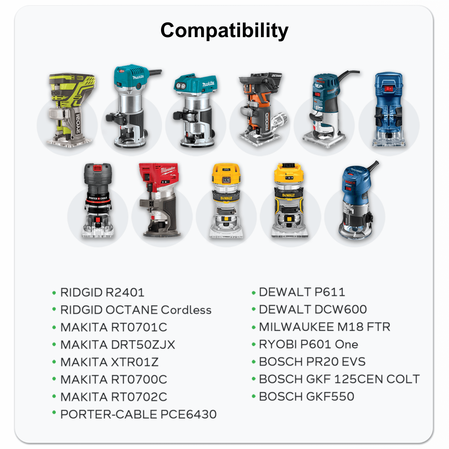 10-in-1 Trim Router Jig for Circle Cutting, Edge Guide, Mortise/Rabbet ...