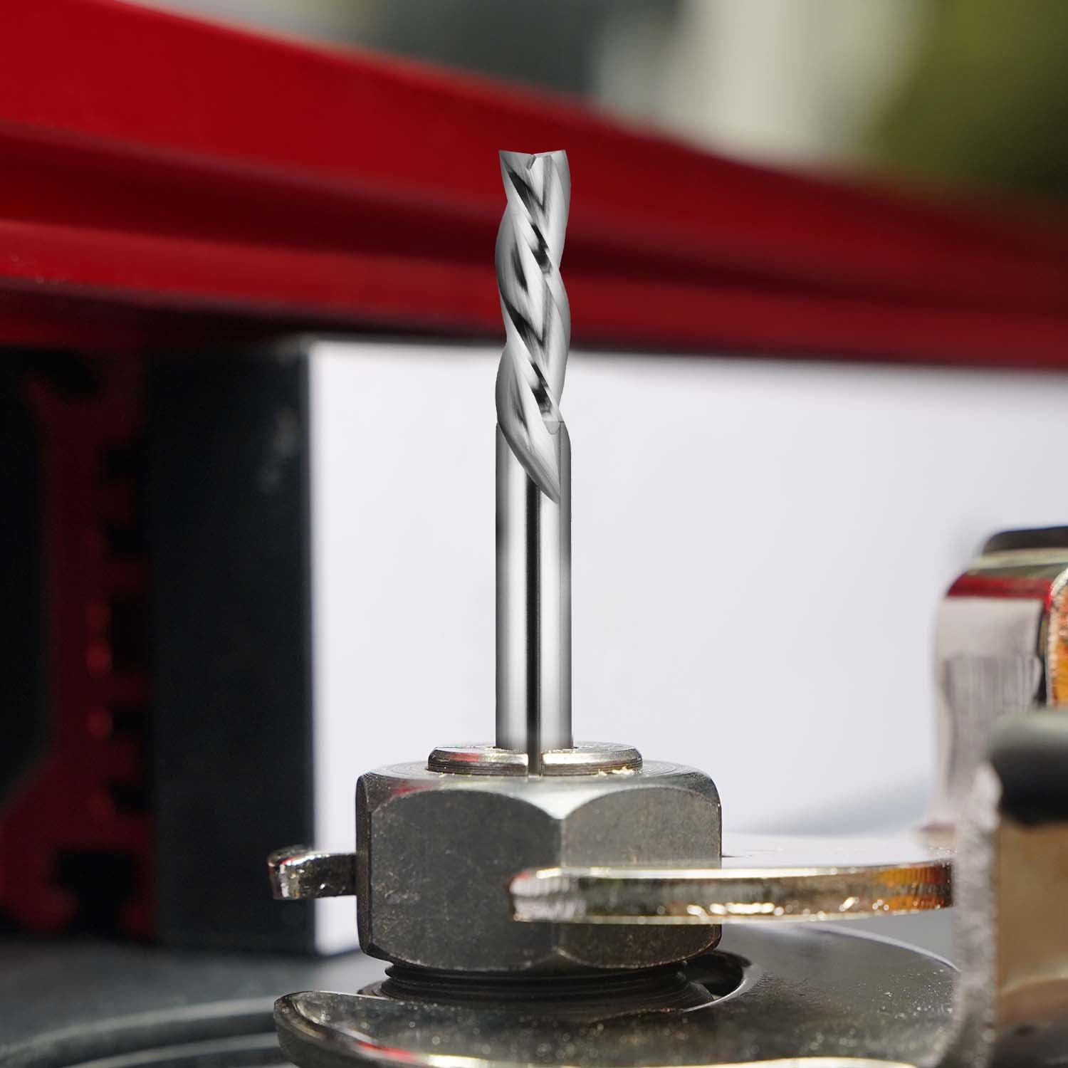 S1433 Solid Carbide Downcut Spiral Route Bit - 3 Flutes - 1/4 SD - 1/4 CD - 7/8 CL - 2-1/2 OL - Zahyox