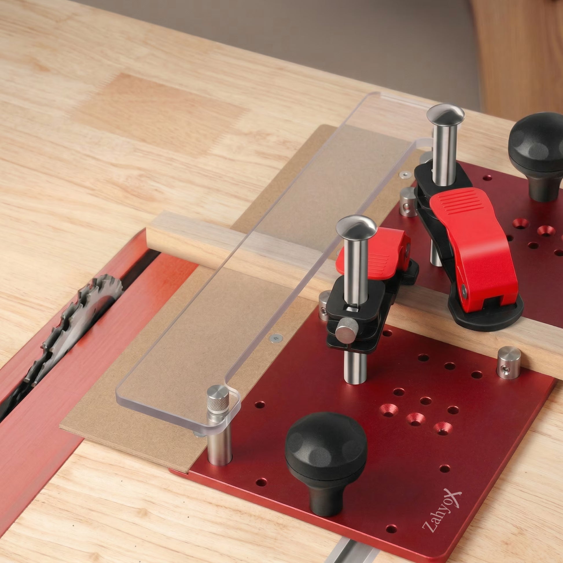 Coping Sled - Woodworking Professional Rail Guide Safety - Zahyox