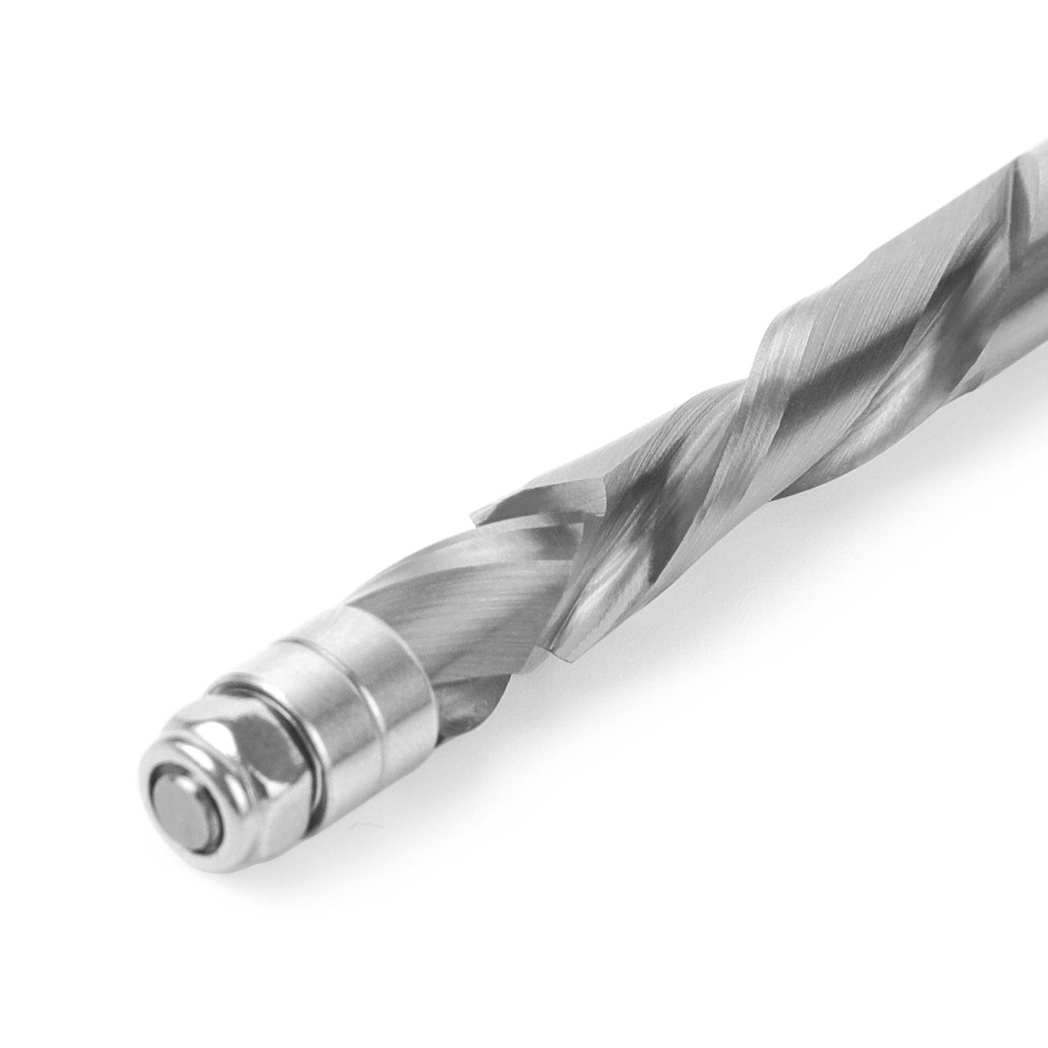 F1402 Compression Spiral Flush Trim Bit with Bottom Bearing - 1/4 SD - 1/4 CD - 1-1/8 CL - 3 OL - Zahyox