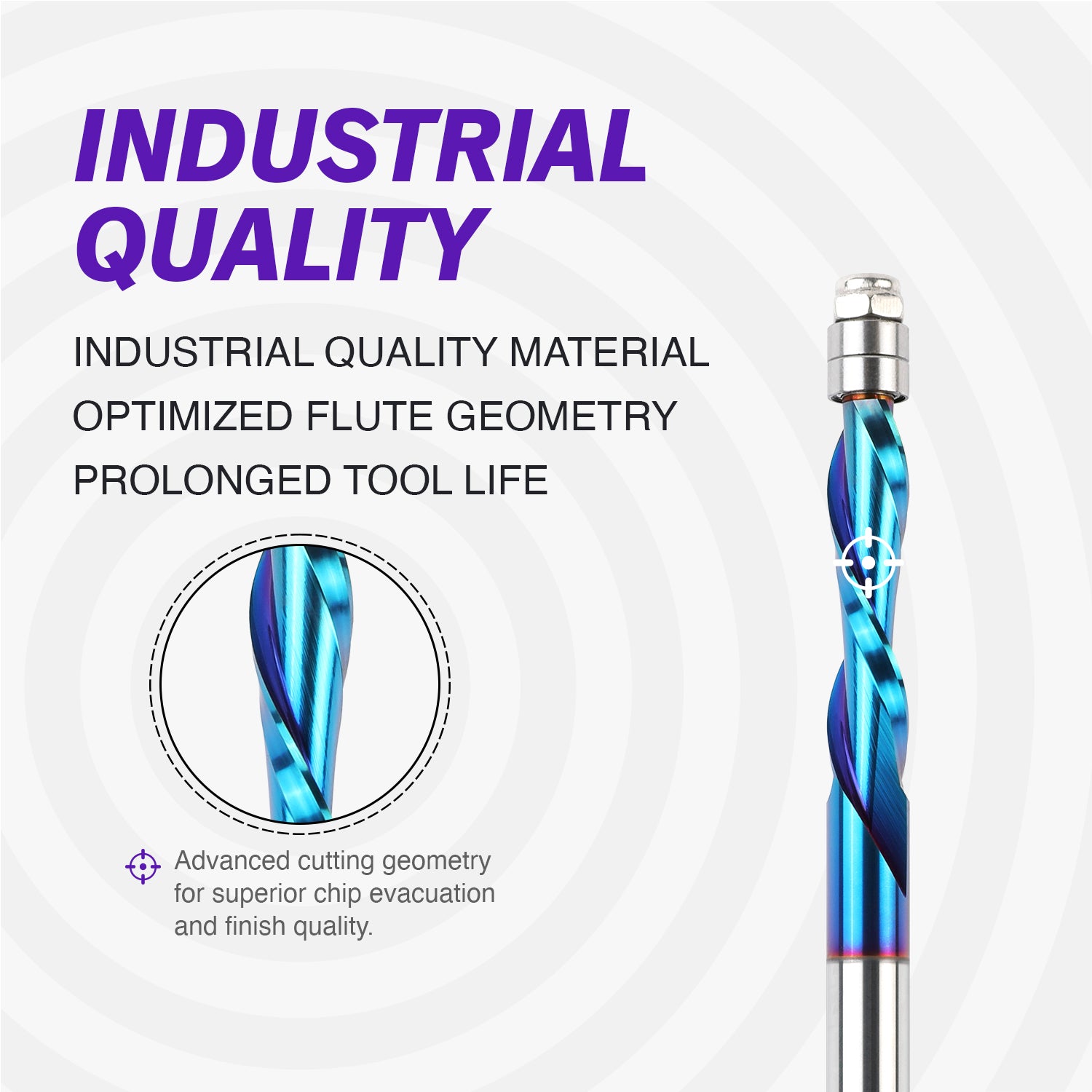 1/4 Downcut Flush Trim Router Bit with Bottom Bearing - 1/4 Cutting Dia - 1-1/8 Cutting Length - 3 OAL - F1407 - Zahyox