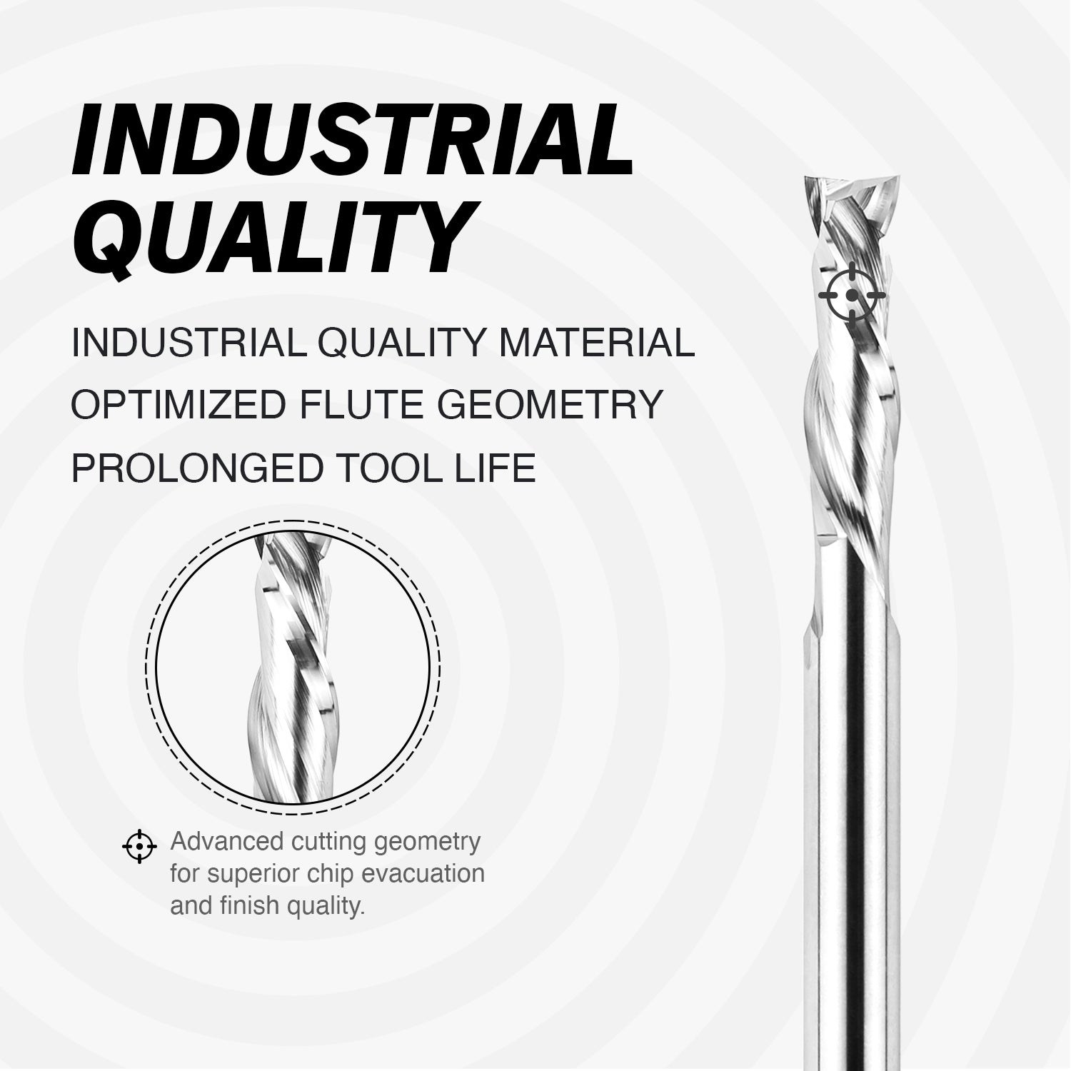 S0603 Solid Carbide Metric Compression Spiral Router Bit - 2 Flutes - 6mm SD - 6mm CD - 22mm CL - 64mm OL - 3/16 UCL - Zahyox