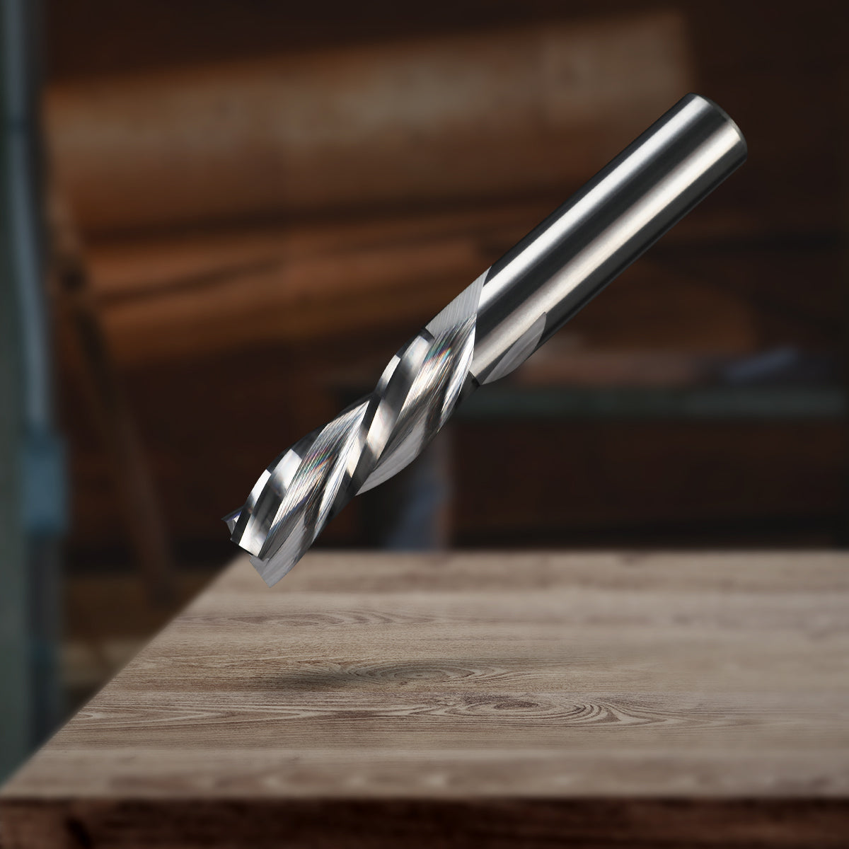 1/2" Shank Downcut Solid Carbide CNC Spiral Router Bit - 3 Flutes - 1/2" CD - 1-1/2" CL - 3-1/2" OL - S1208 - Zahyox