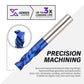 S3813 PRO Solid Carbide Nano Coated Compression Spiral Router Bit - 2 Flutes - 3/8 SD - 3/8 CD - 1-1/8 CL - 3 OL - 1/4 UCL