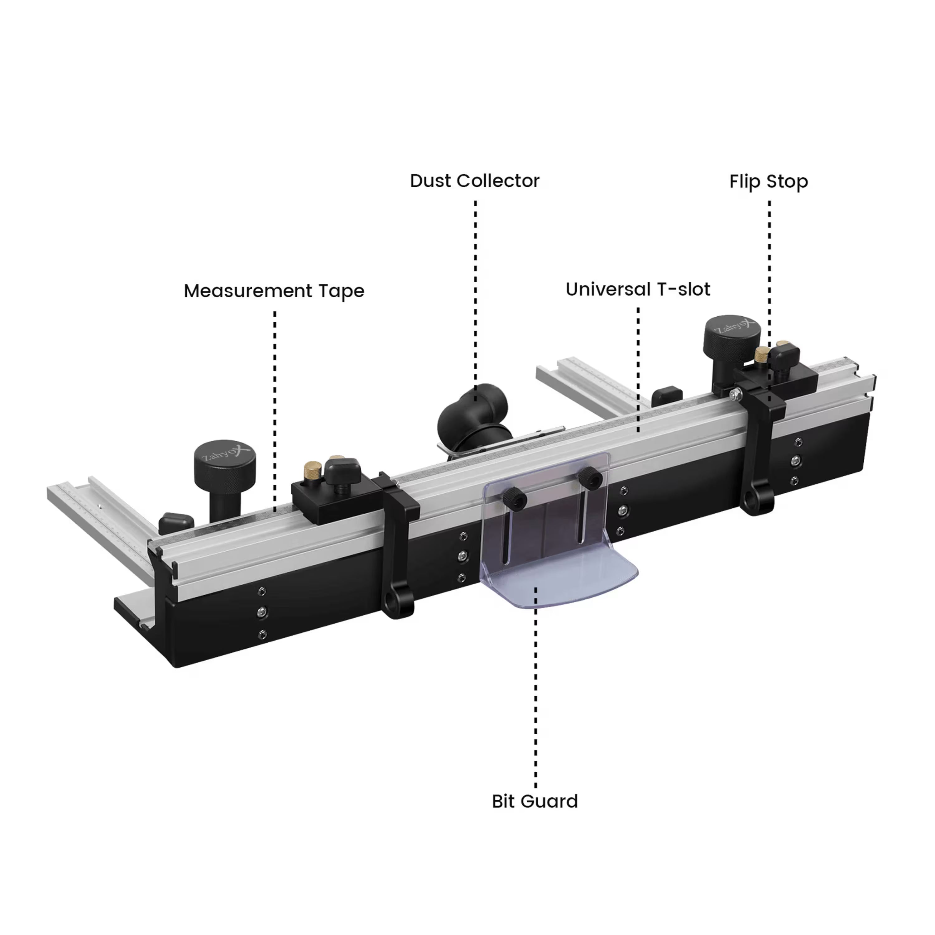 Table Saw Bar T-Track and Miter Track - Zahyox
