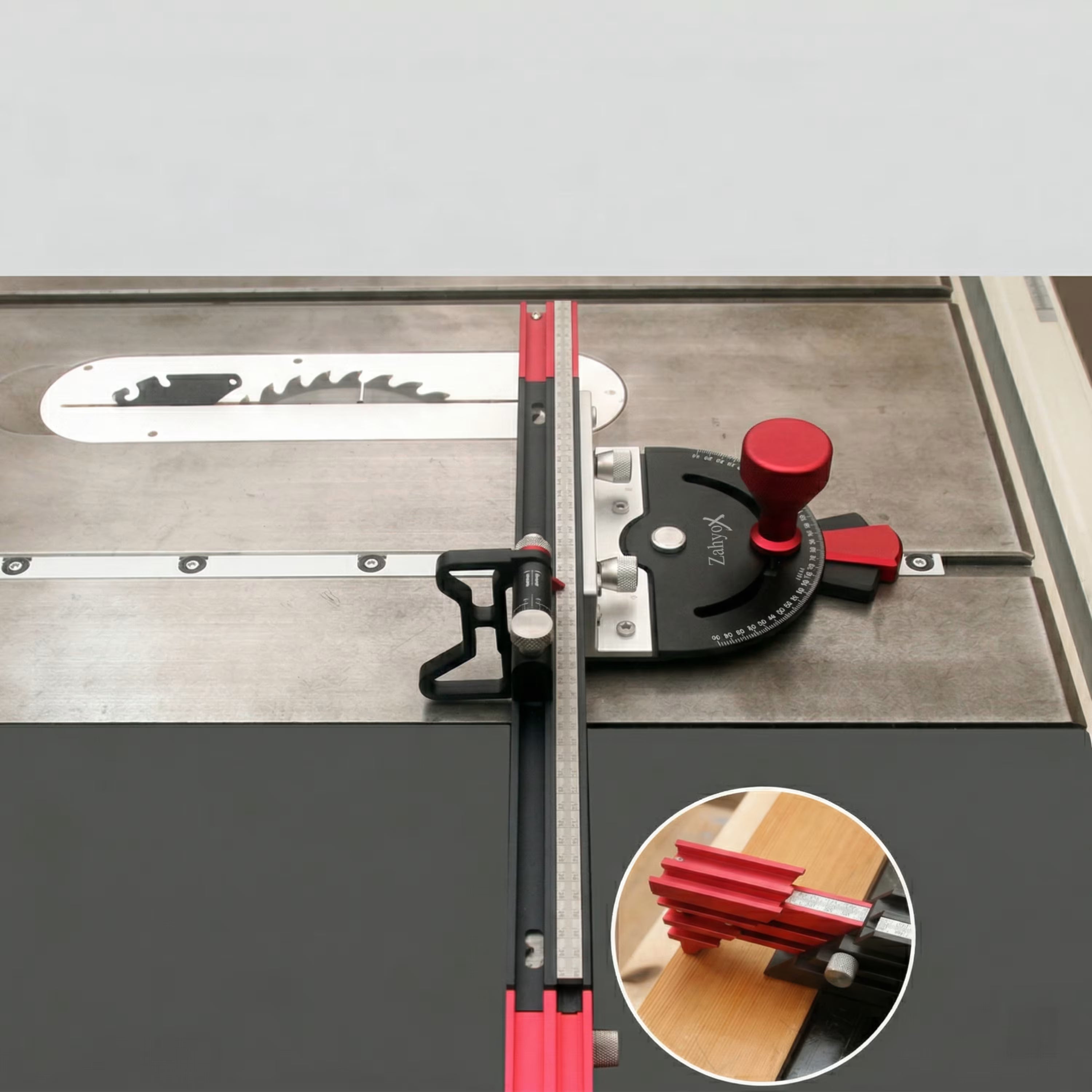 Table Saw Miter Gauge with 890mm Extendable Fence - Zahyox