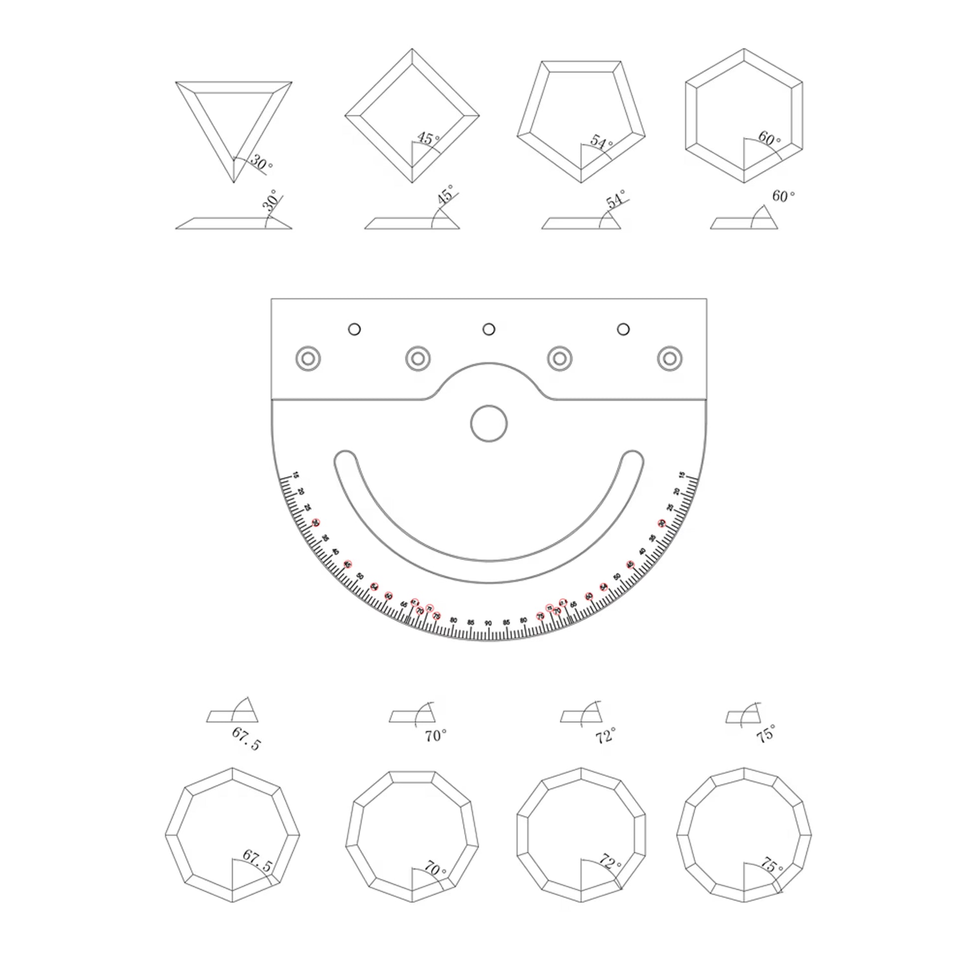 Table Saw Miter Gauge with 890mm Extendable Fence - Zahyox