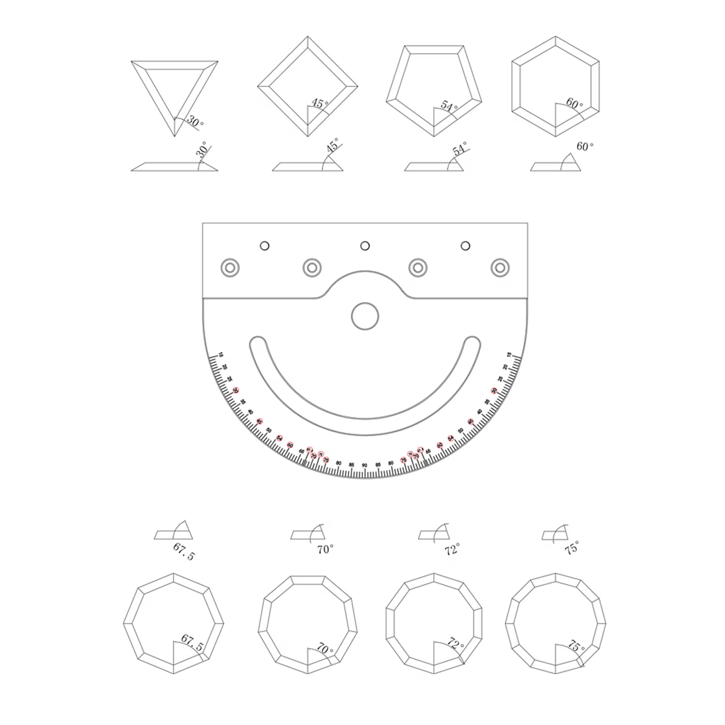 Table Saw Miter Gauge with 890mm Extendable Fence - Zahyox
