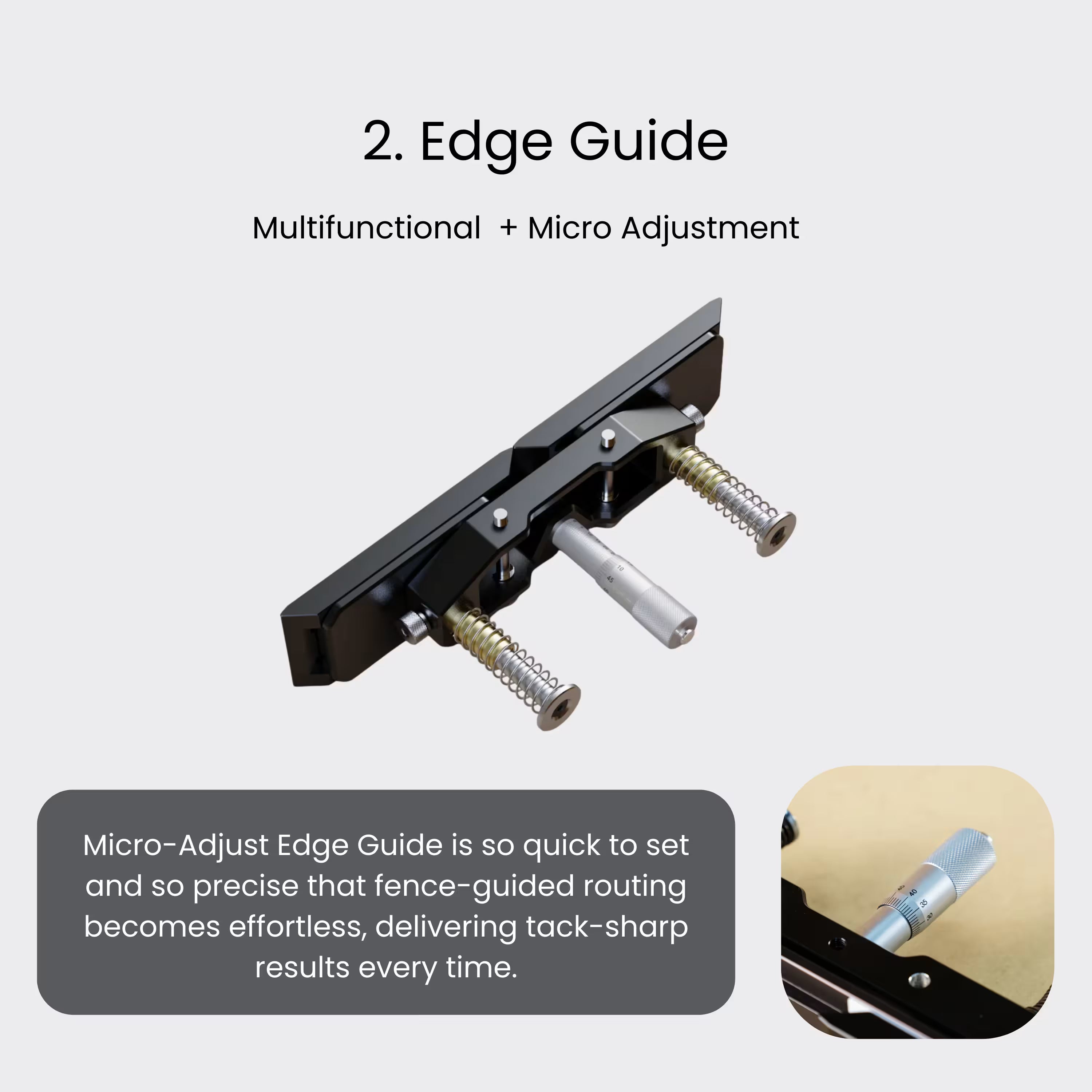 Pioneer Lite Upgrade Add-on Kit | Edge Guide + Pioneer 003 Bottom Plate - Zahyox