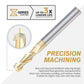 M1401 ZrN Coated Upcut End Mill for Aluminum - 2 Flutes - 1/4 Dia - 1/4 Shank - 3/4 LOC - 2-1/2 OAL