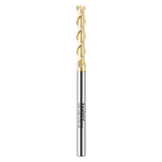 M1412 ZrN Coated Upcut End Mill for Aluminum - 2 Flutes - 1/4 Dia - 1/4 Shank - 1-1/2 LOC - 4 OAL