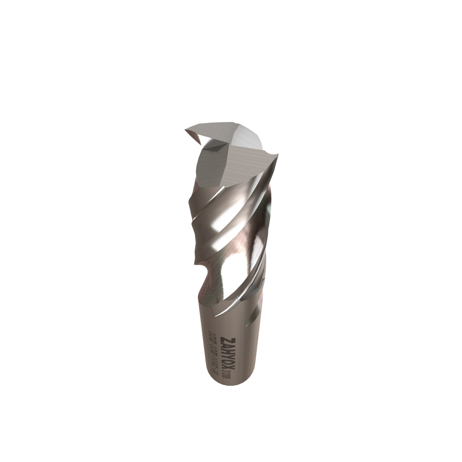 1/2" Shank Upcut Solid Carbide CNC Spiral Router Bit - 2 Flutes - 1/2" CD - 1-1/4" CL - 3" OL - S1206 - Zahyox