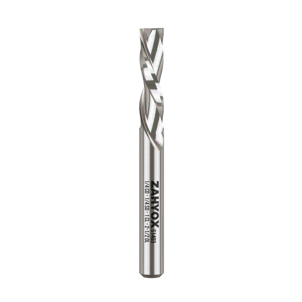 S1403 Solid Carbide Downcut Spiral Router Bit - 2Flutes - 1/4 SD