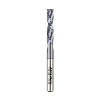 S1407 Solid Carbide TiAlN Coated Downcut Spiral Router Bit - 2 Flutes - 1/4 SD - 1/4 CD - 1-1/4 CL - 3 OL