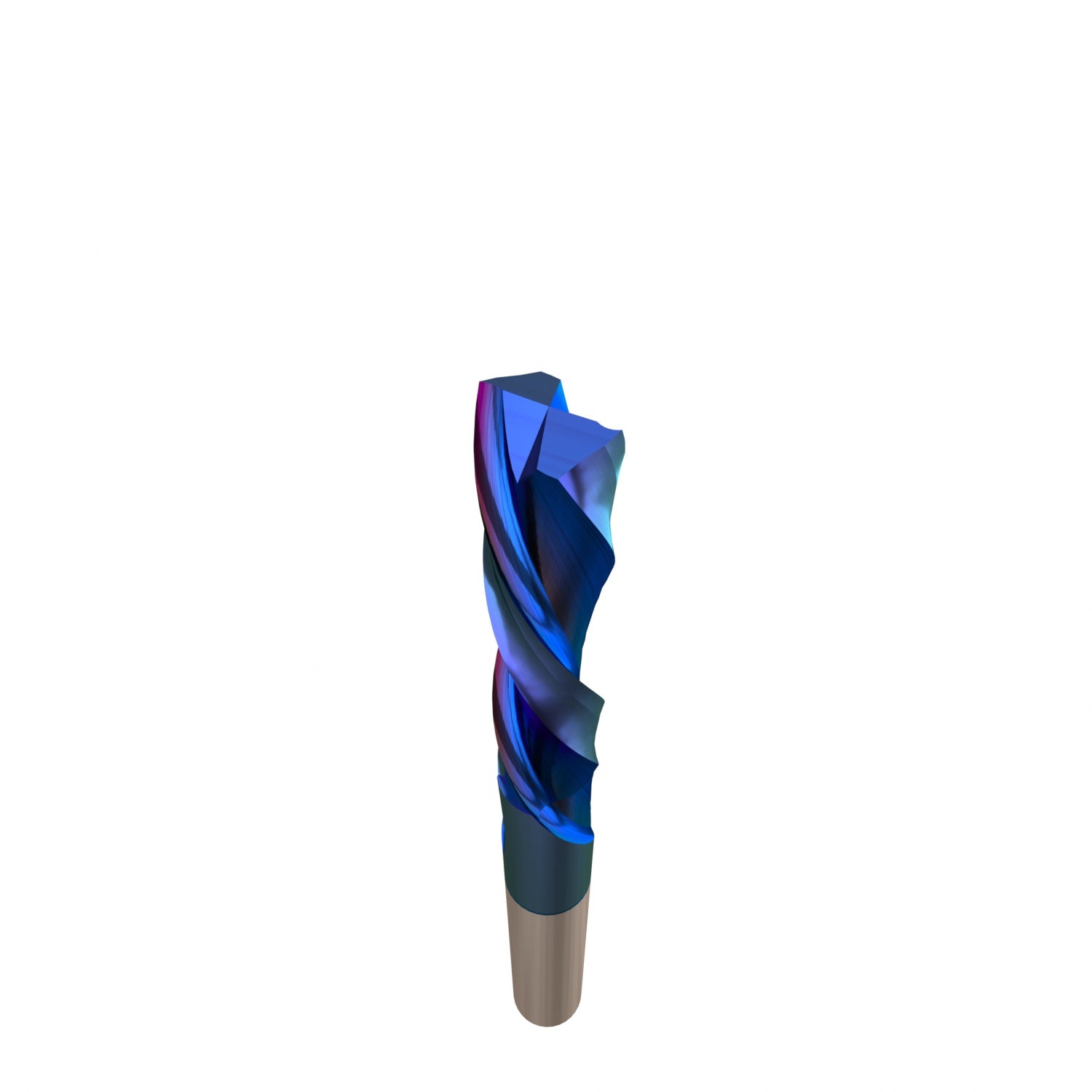 S1408 Solid Carbide nACo Coated Downcut Spiral Router Bit - 2Flutes - 1/4 SD - 1/4 CD - 1-1/4 CL - 3 OL - Zahyox