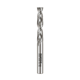 S3804 3/8" Shank Solid Carbide Upcut CNC Spiral Router Bit - 2 Flutes - 3/8" Cutting Dia - 2" LOC - 4" OAL