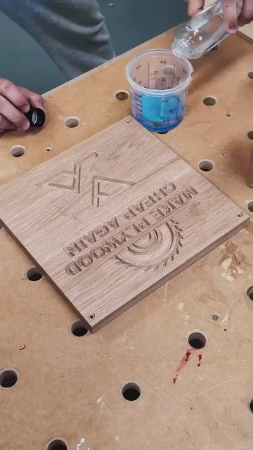 CNC-Fräser zum Oberflächenbearbeiten von Spoilboards | 1/4" Schaft, 4 Schneiden, 1-3/8" Durchmesser | Hartmetall-TiN-beschichteter Fräser zum Abflachen von Platten - C1402T