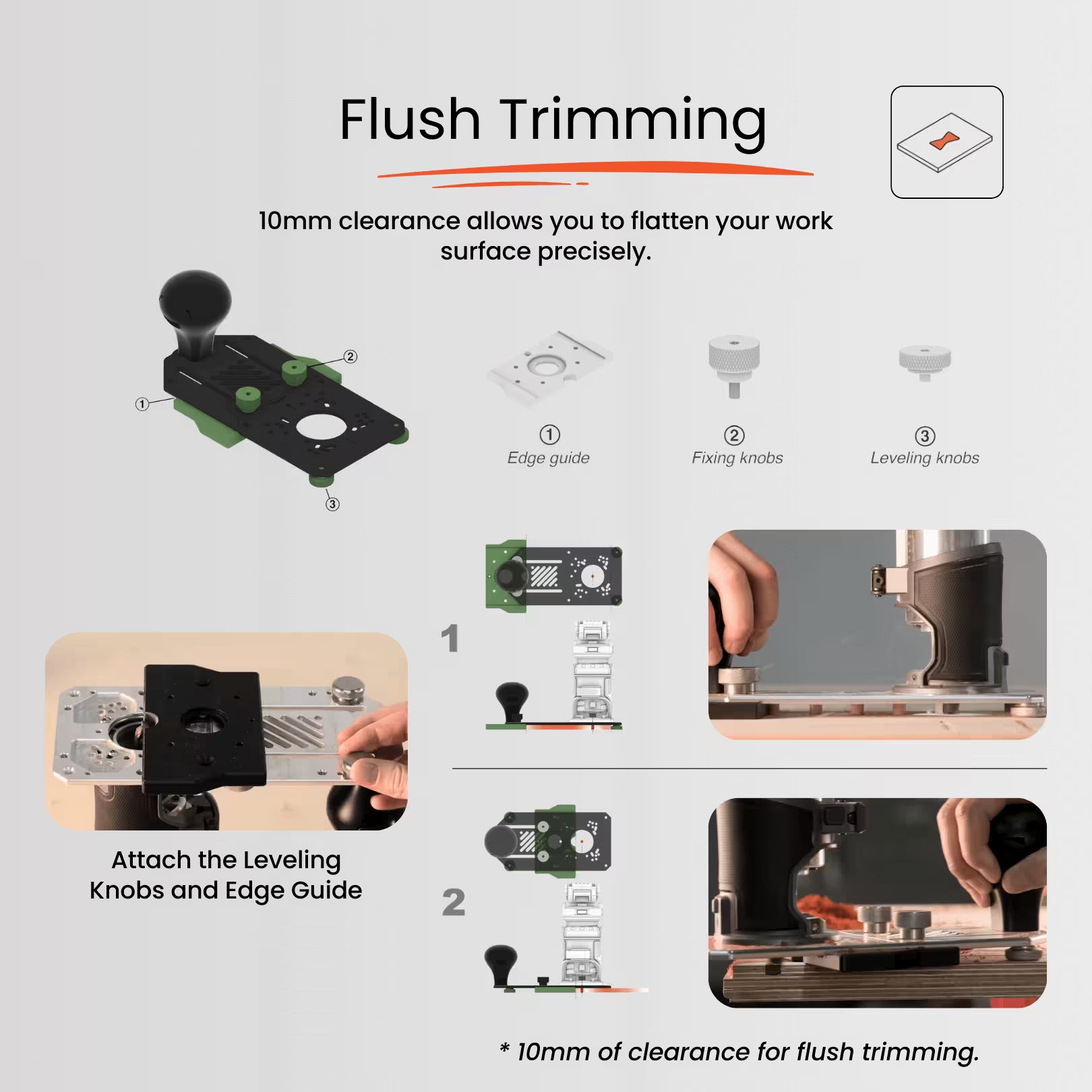 Pioneer Lite - Multifunctional Trim Router Jig for Circle Cutting, Edge ...