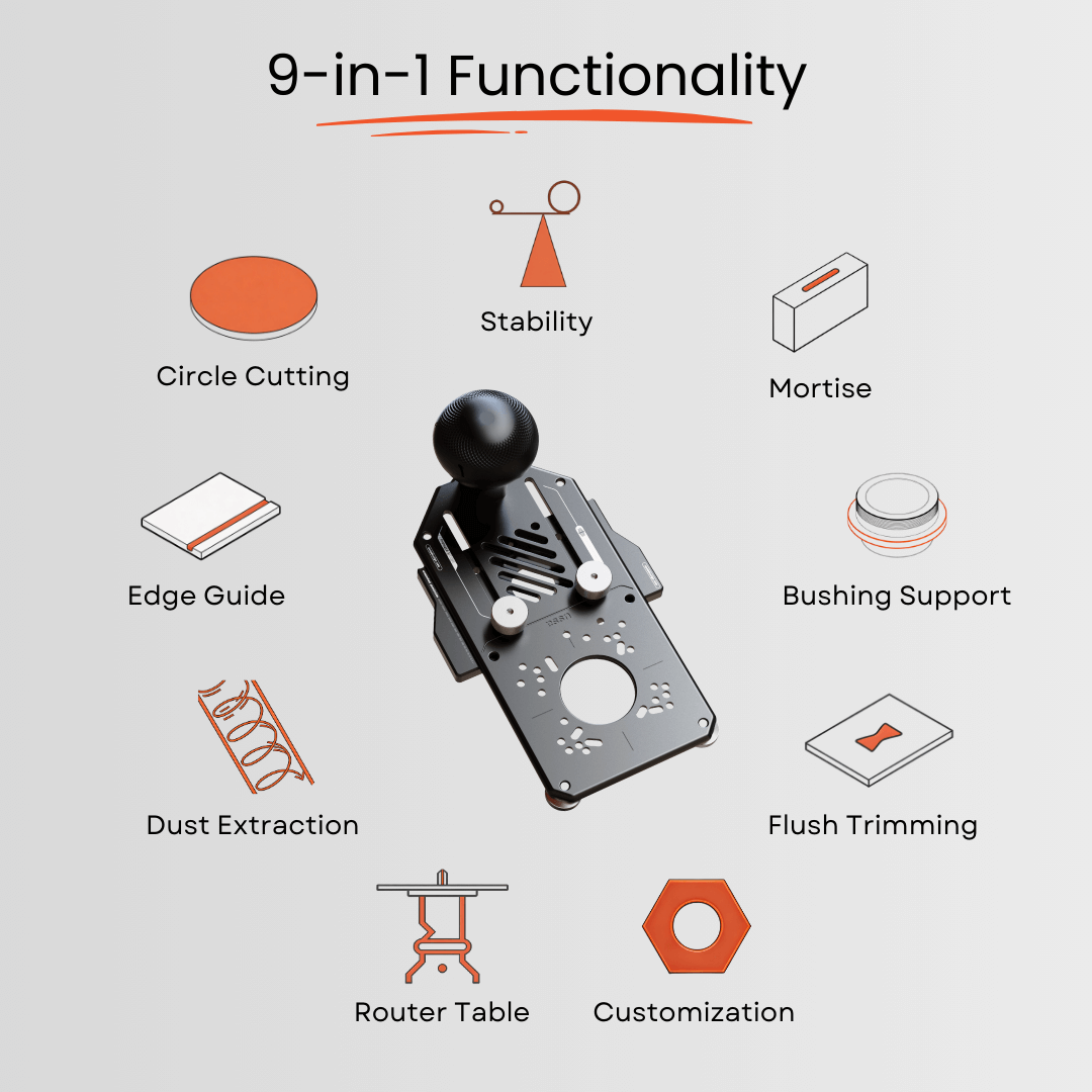 Pioneer Lite - Multifunctional Trim Router Jig