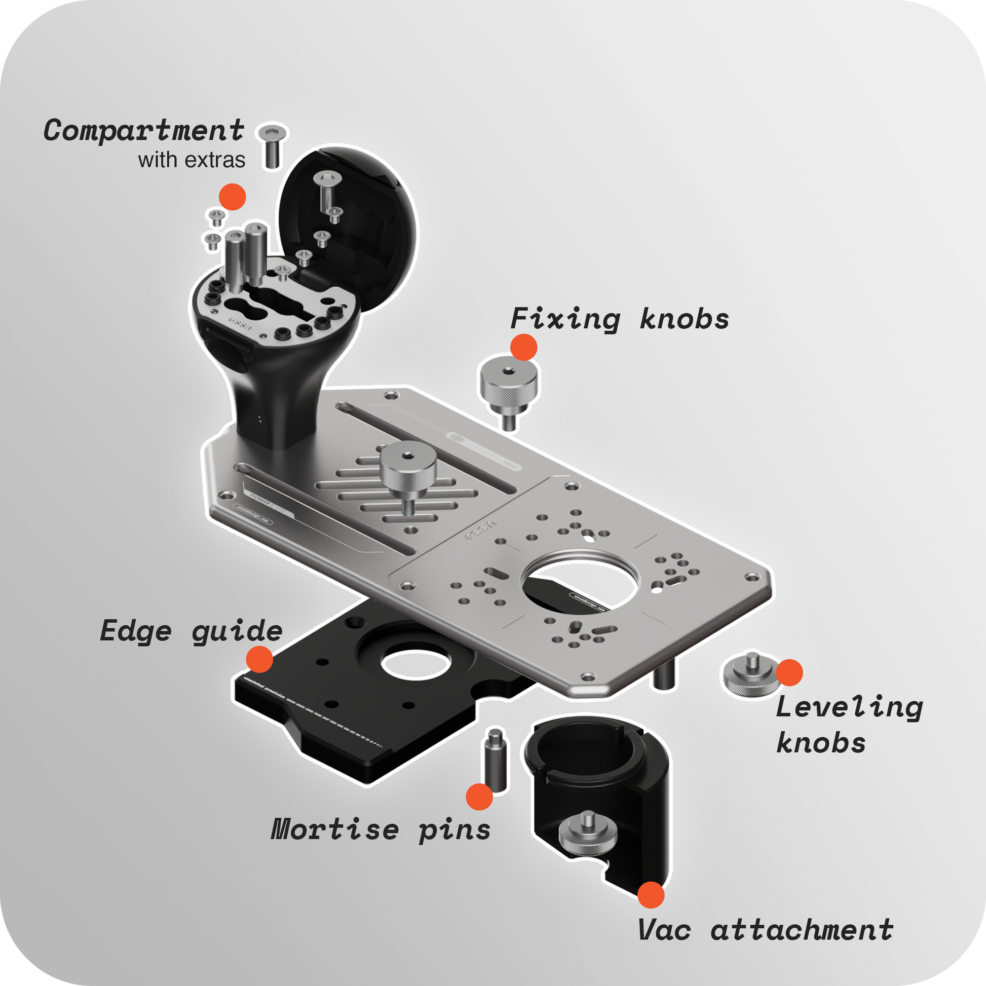 Pioneer Lite - Multifunctional Trim Router Jig - Zahyox